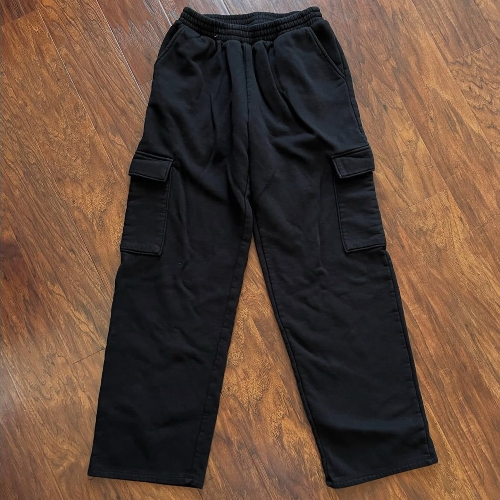 No Boundaries Black Cargo Sweatpants
